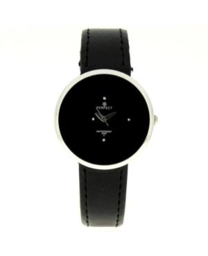 Women Classic Quartz Watch PERFECT PRF-K01-049 Black Dial