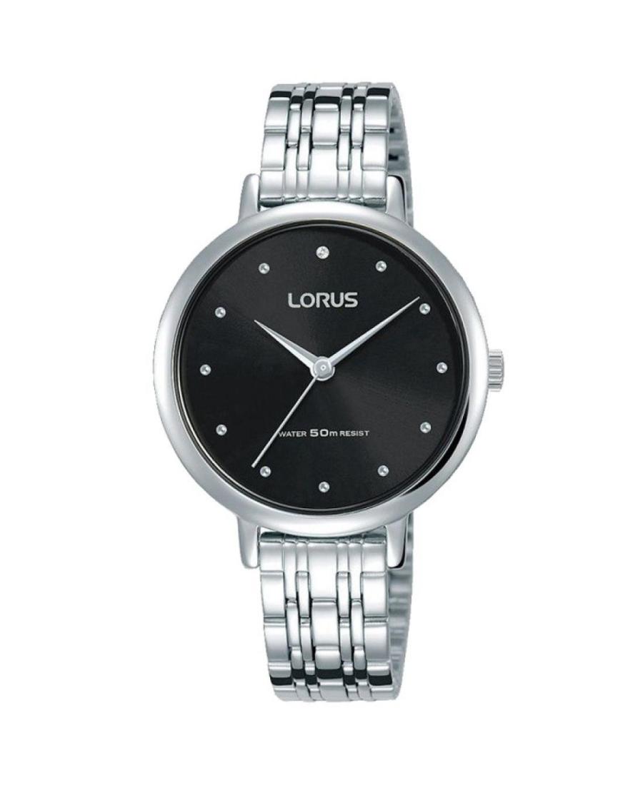 Women Klassisch Japan Quartz Analog Watch LORUS RG273PX-9 Schwarz Dial
