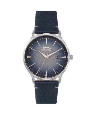 Men Klassisch Quartz Analog Watch SLAZENGER SL.9.6220.3.01 Silver color Dial 43mm