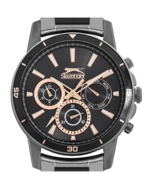 Men Klassisch Quartz Analog Watch SLAZENGER SL.9.6190.2.02 Schwarz Dial 44mm image 1