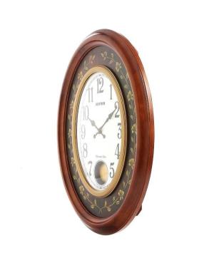 Rhythm CMJ580NR06 настенные кварцевые часы Wood Kоричневый Дерево Коричневий image 1