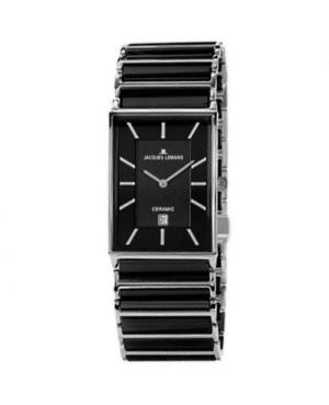 Men Fashion Quartz Watch JACQUES LEMANS 1-1593.1A Černá Dial 28mm