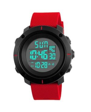 Men Sports Functional Quartz Digital Watch Alarm SKMEI 1212 BKRD Silver color Dial 45mm image 1