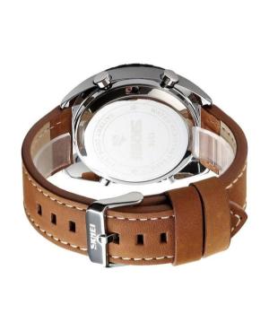 Men Fashion Quartz Watch SKMEI 1516 SIWTLTBN Silver Dial 45mm image 4