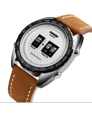 Men Fashion Quartz Watch SKMEI 1516 SIWTLTBN Silver Dial 45mm image 5