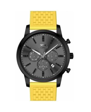 Men Klassisch Quartz Analog Watch SLAZENGER SL.9.6261.2.03 Schwarz Dial 42mm