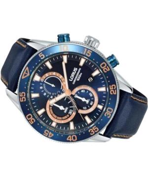Men Sports Japan Quartz Analog Watch Chronograph LORUS RM341FX-9 Černá Dial 45mm image 6