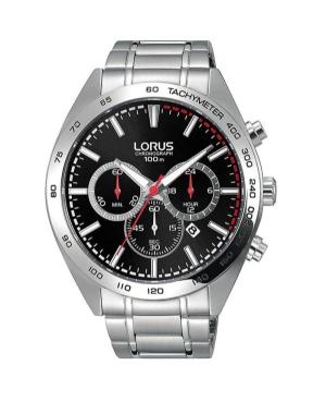 Men Classic Japan Quartz Analog Watch Chronograph LORUS RT303GX-9 Black Dial 45mm