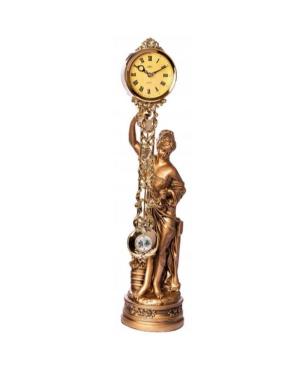 ADLER 80002G Clock Poliston Dark gold color