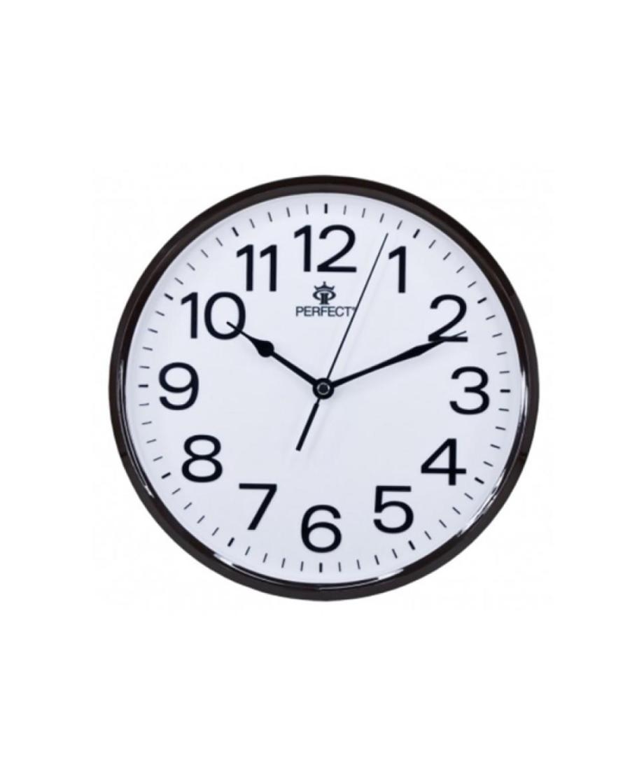 Clock PERFECT GWL683/BROWN Plastic Brown