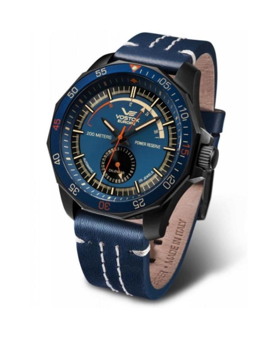 Men Fashion Diver Automatic Analog Watch VOSTOK EUROPE NE57-225C564 Blau Dial 46mm