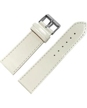 Watch Strap Ardi RK-24-02-01 bel. Lak White Weiß 24 mm