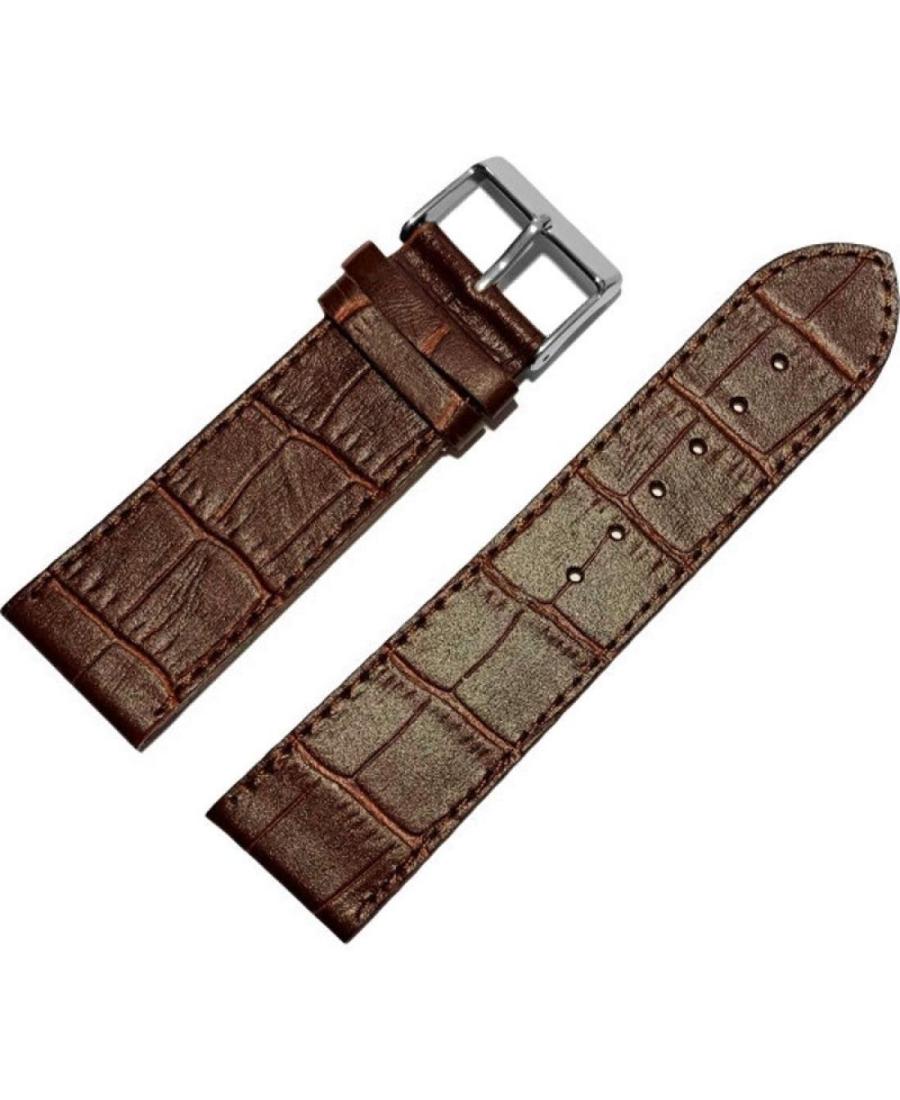 Watch Strap Ardi RK-24-02-01-6-2 Kroko Cherry 24 mm
