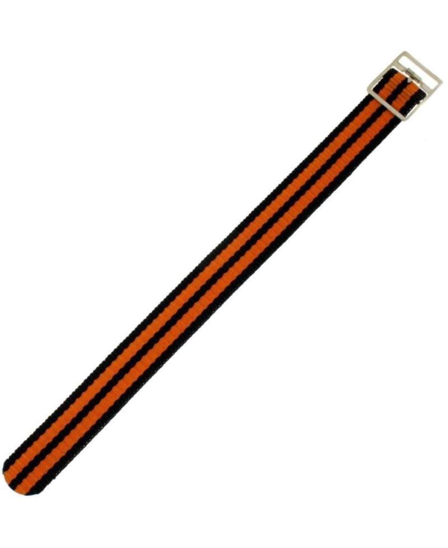 Nylon Watch Strap long KPR1.01-19.18.W.XL Textile Orange 18 mm