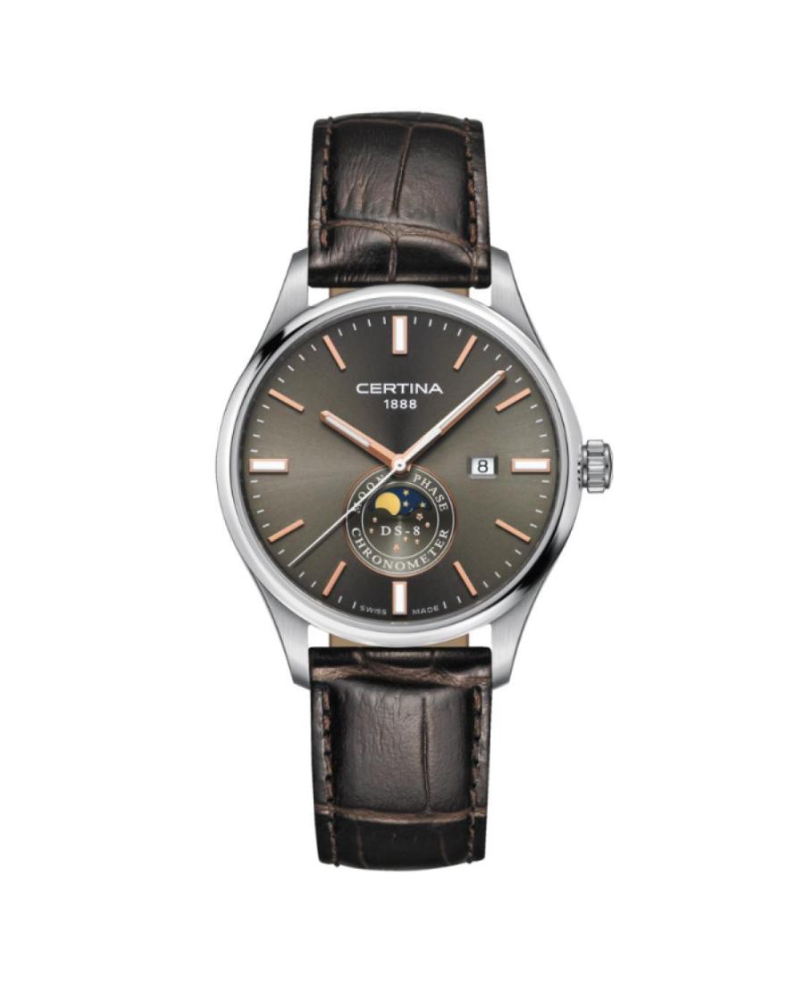 Vyriškas Klasikinis Swiss Kvarcinis Rodyklinis Watch CERTINA C033.457.16.081.00 Rudas Dial 41mm