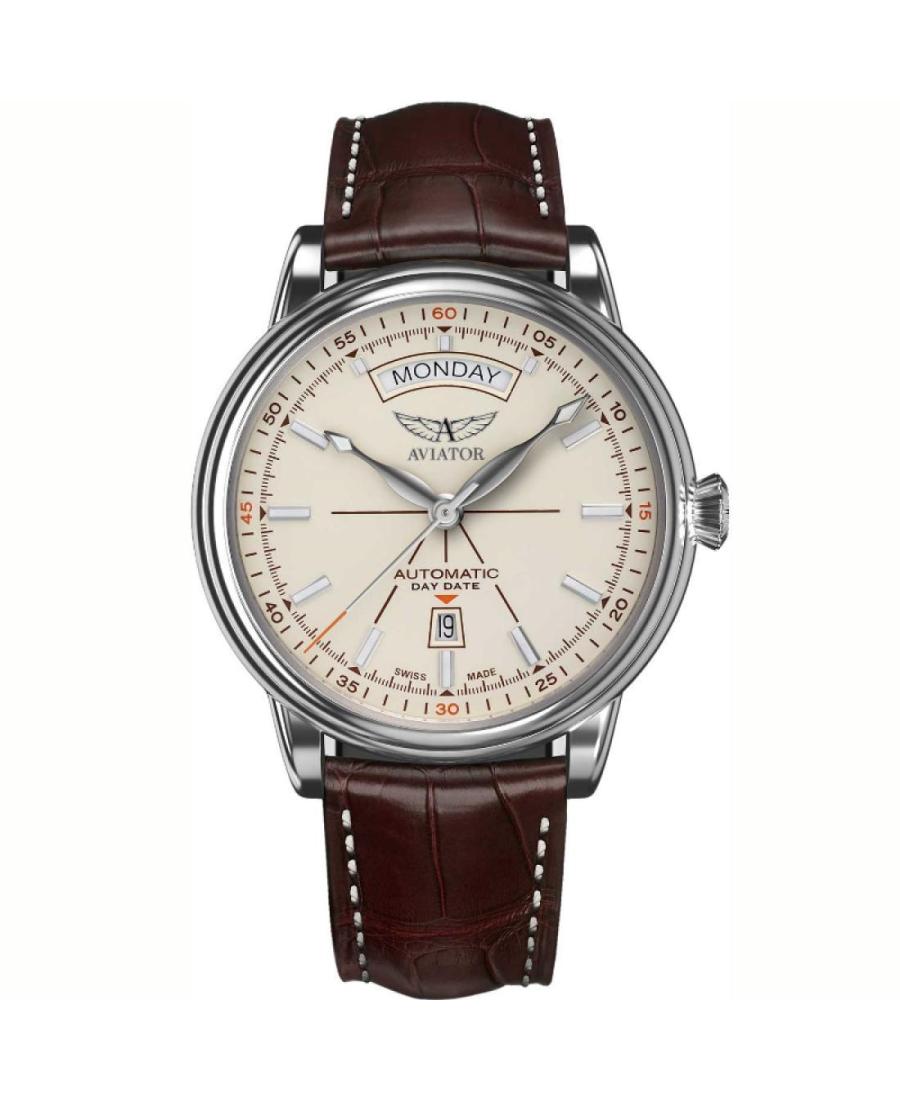 Men Klassisch Luxury Swiss Automatic Watch AVIATOR V.3.20.0.141.4 Sand Dial 45mm