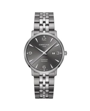 Men Classic Swiss Quartz Analog Watch CERTINA C035.410.44.087.00 Silver color Dial