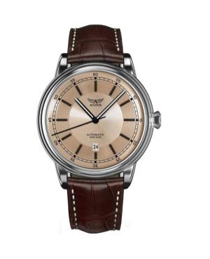 Men Klassisch Luxury Swiss Automatic Watch AVIATOR V.3.32.0.244.4 Sand Dial 45mm