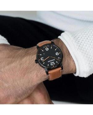 Men Klassisch Swiss Quartz Analog Watch WENGER 01.1741.134 Schwarz Dial 42mm image 2