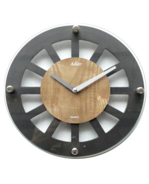 ADLER 21158 ANTR/PBO Настенные кварцевые часы Комбинированный Дуб Стекло Wood Многоцветный Дерево скло Багатобарвна