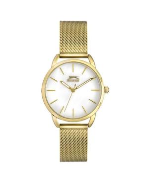 Women Klasické Quartz Analog Watch SLAZENGER SL.9.6259.3.02 Gold color Dial 34mm