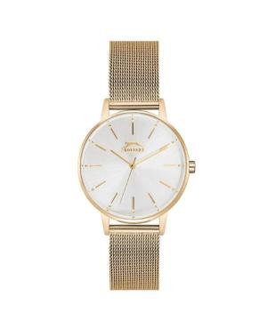 Women Classic Quartz Analog Watch SLAZENGER SL.9.6248.3.02 Gold color Dial 36mm