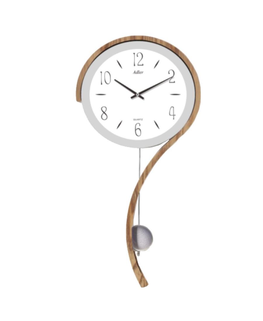 ADLER 20216PBO Wall clock Wood Glass Antique Oak