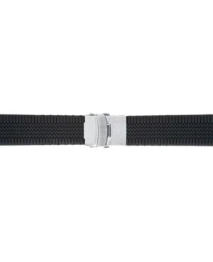Watch Strap Diloy SBR30.01.22 Black Silicone Černá 22 mm image 2