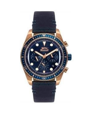 Men Sports Fashion Quartz Analog Watch SLAZENGER SL.9.6268.2.03 Blue Dial 42mm