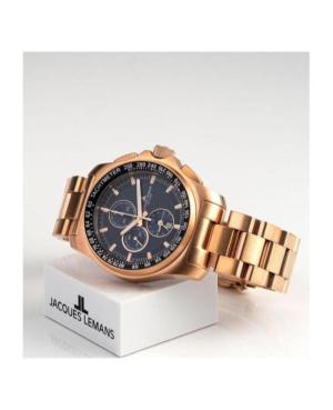 Men Klasické Sports Quartz Analog Watch JACQUES LEMANS 1-1990D Modrá Dial 43mm image 1