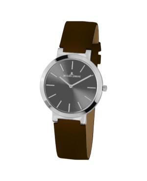 Women Klassisch Quartz Analog Watch JACQUES LEMANS 1-1997H Silver color Dial 36mm