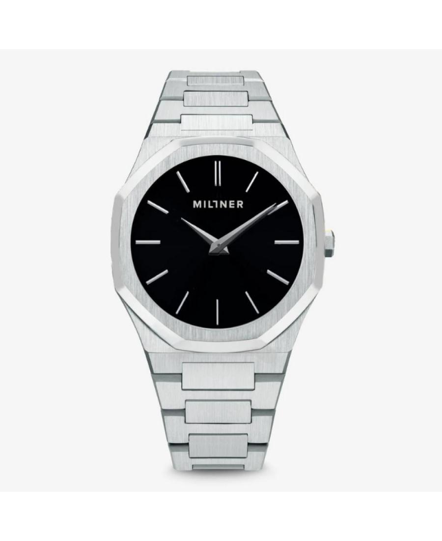 Men Fashion Quartz Analog Watch MILLNER 8425402506165 Schwarz Dial 36mm