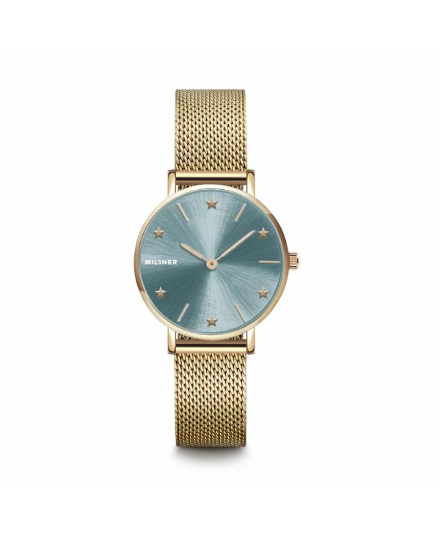Women Fashion Quartz Analog Watch MILLNER 8425402505007 Zelená Dial 33mm