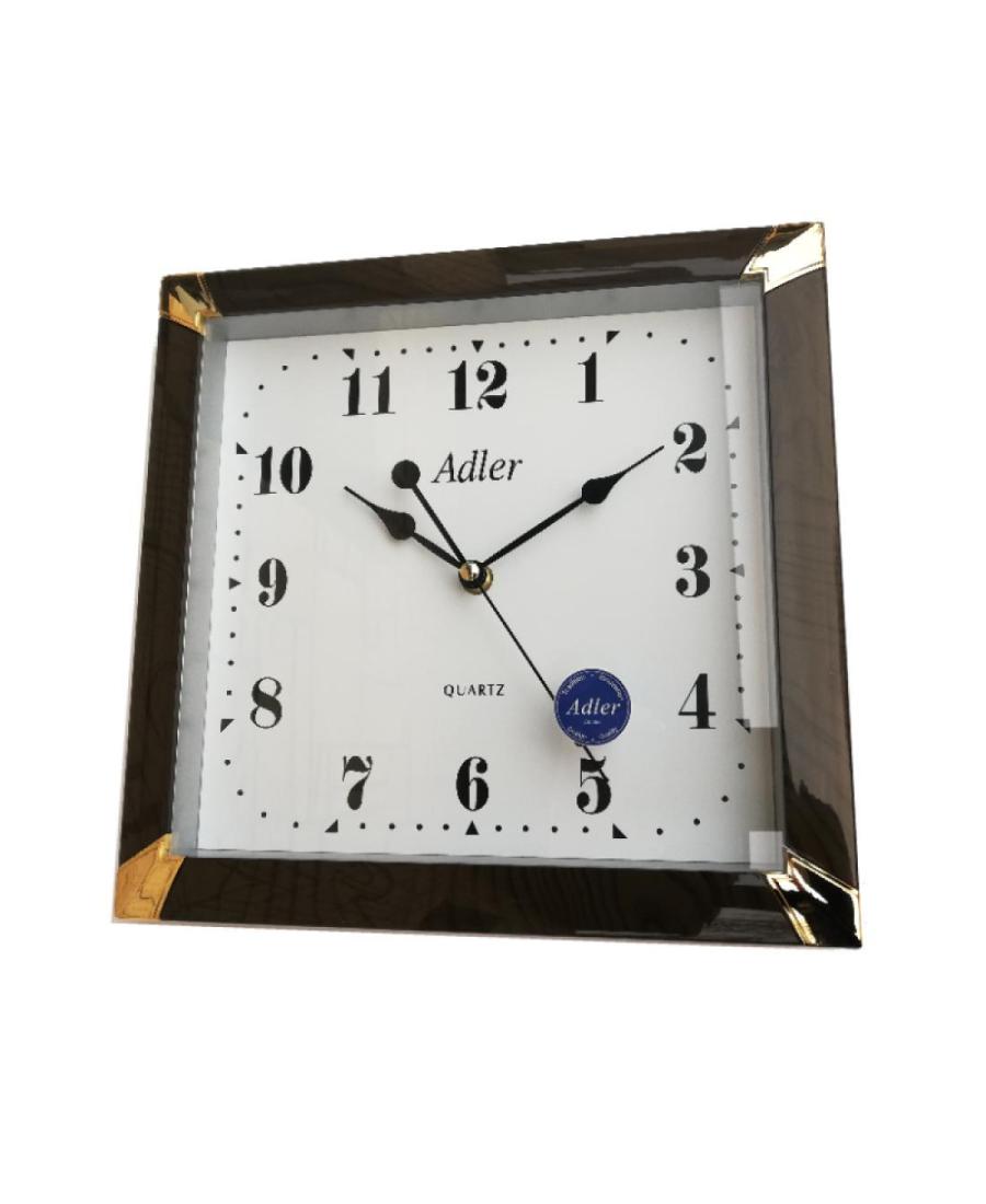 ADLER 30089 DARK WALNUT Настенные кварцевые часы Орех Пластмаса Пластик Волоський горіх