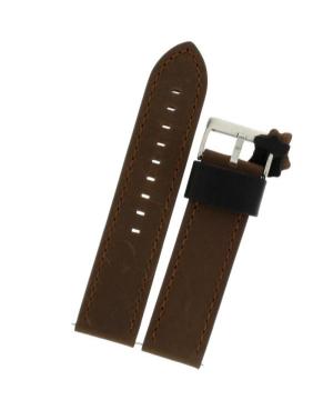 Watch Strap Diloy 399.03.24 Brown Ruda 24 mm
