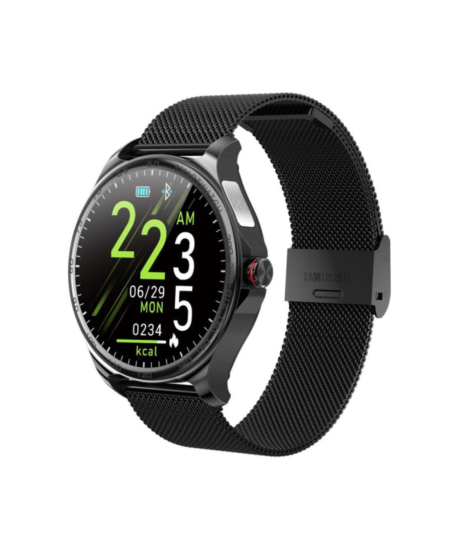 Мужские Fashion Спортивные Наручные Часы KAREN M R26 STEEL BLACK