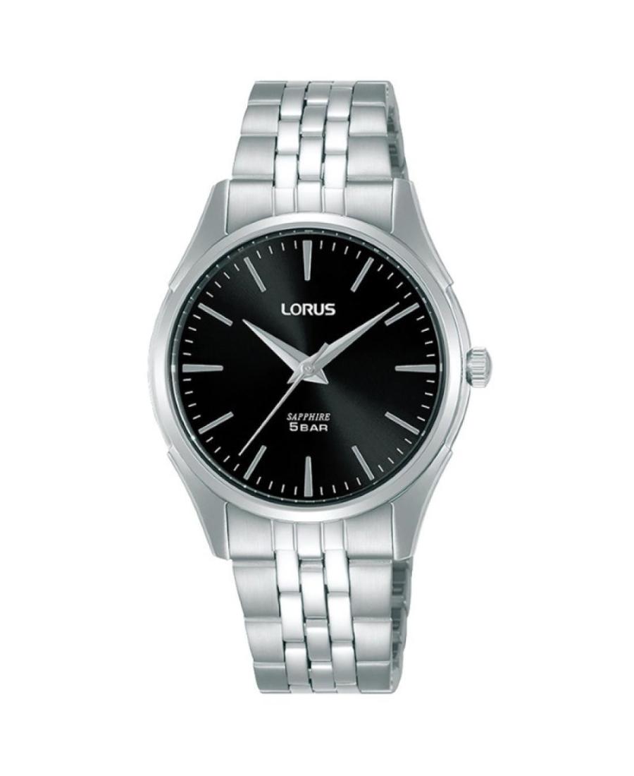 Moteriškas Klasikinis Japoniškas Kvarcinis Rodyklinis Watch LORUS RG283SX-9 Juodas Dial