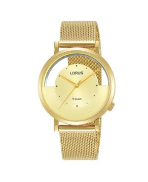 Women Klasické Japan Quartz Analog Watch Skeleton LORUS RG274SX-9 Gold color Dial 34mm
