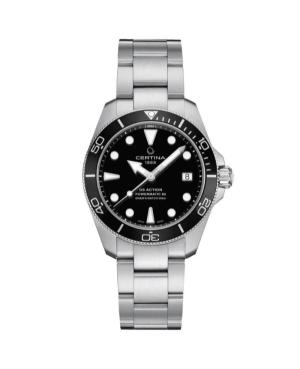 Mężczyźni Diver Luxury Szwajcar automatyczny analogowe Zegarek CERTINA C032.807.11.051.00 Czarny Wybierz 38mm