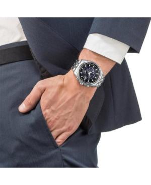 Men Diver Japan Eco-Drive Analog Watch Chronograph CITIZEN AT9030-55L Blue Dial 44mm image 1