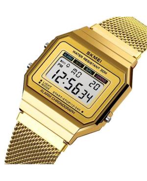 Men Sports Functional Quartz Digital Watch Alarm SKMEI 1639 GD Silver color Dial 33.4mm image 1