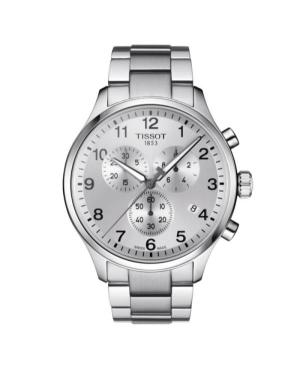 Mężczyźni kwarcowy analogowe Zegarek Chronograf TISSOT T116.617.11.037.00 Srebrna Wybierz 45mm