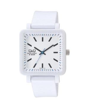 Vyriškas Sportinis Japoniškas Kvarcinis Rodyklinis Watch Q&Q VQ92J001Y-DEF Balta Dial 38mm