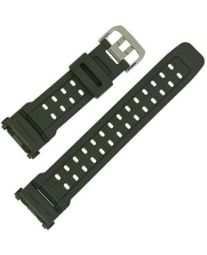 Watch Strap CASIO 10237943 Green Gray Grün 27 mm