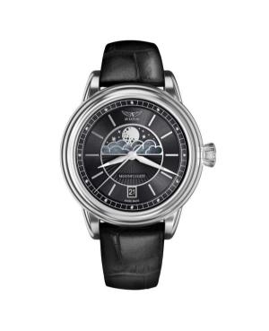 Women Klasické Swiss Quartz Watch AVIATOR V.1.33.0.252.4 Černá Dial 36mm