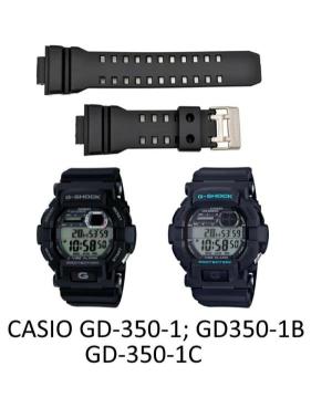 Watch Strap CASIO 10437686 Black 30 mm Černá 16 mm image 2