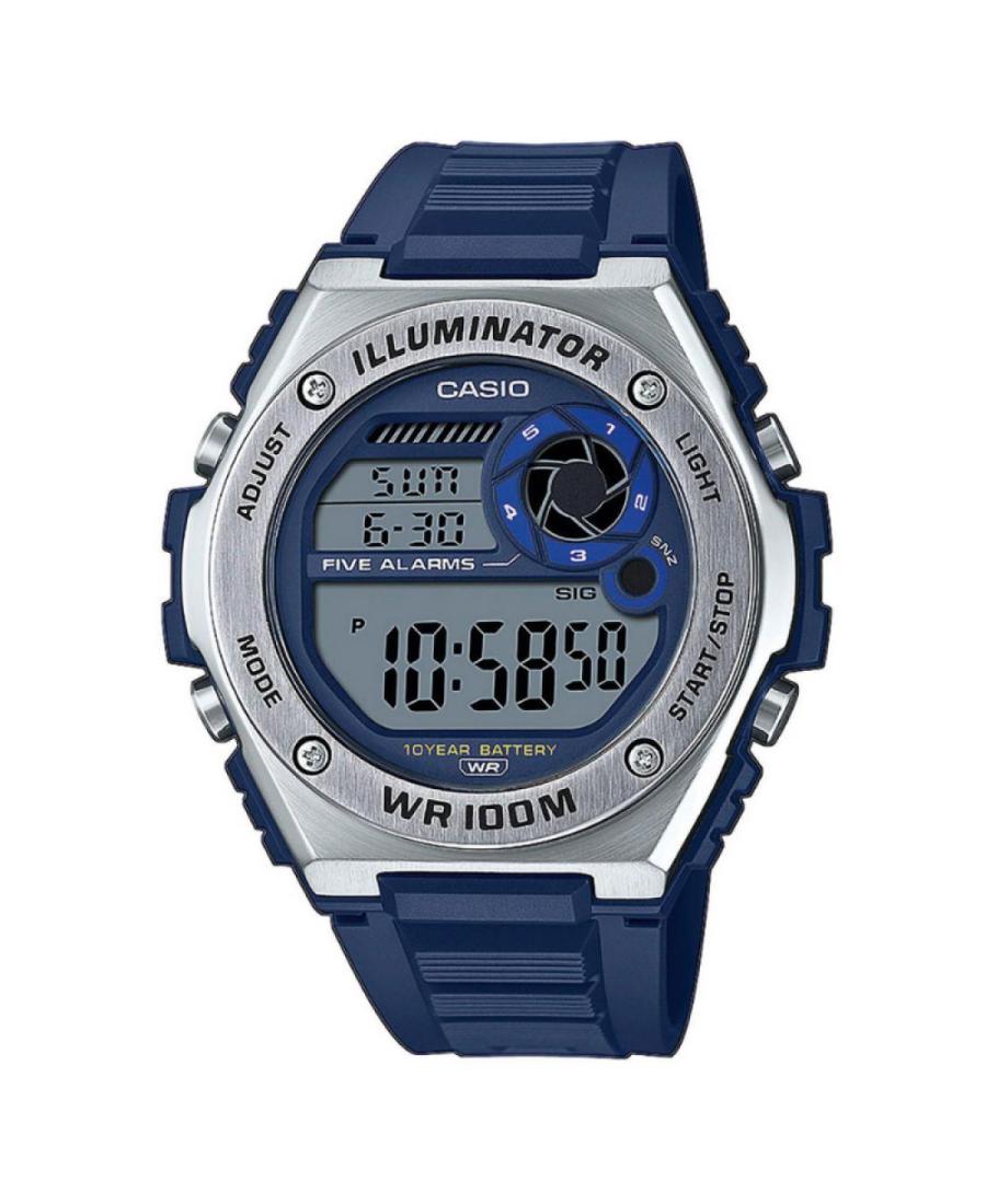 Men Sports Functional Japan Quartz Digital Watch Timer CASIO MWD-100H-2AVEF Silver color Dial 51mm