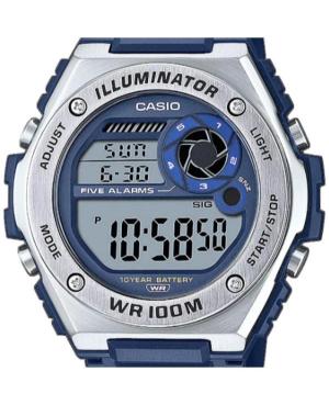 Men Sports Functional Japan Quartz Digital Watch Timer CASIO MWD-100H-2AVEF Silver color Dial 51mm image 3