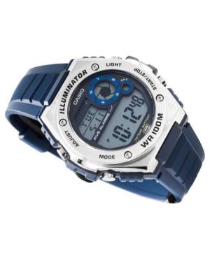 Men Sports Functional Japan Quartz Digital Watch Timer CASIO MWD-100H-2AVEF Silver color Dial 51mm image 4