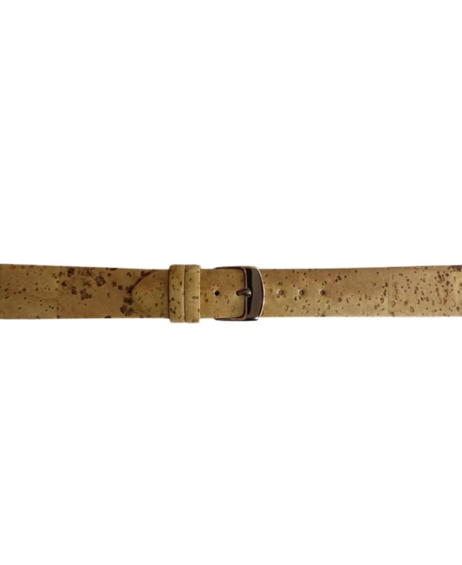 Watch Strap CONDOR Vegan 401R.08.18.W Imitation leather Beige Odos pakaitalas Rusvai gelsvas 18 mm